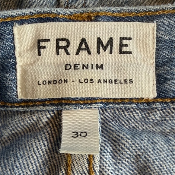 Frame Denim Le Mini Skirt Size 30 (10) Fray Edge in Ryde 100% Cotton Festival - Picture 4 of 9